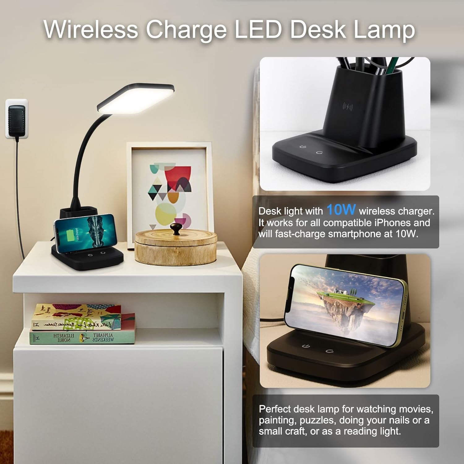 DeskCraft LED Lamp with Wireless Charger