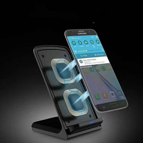 Close-up of DeskCraft Charging Stand's Non-Slip Silicone Base