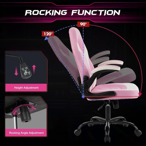 DeskCraft Chair Showing 360-Degree Swivel Base and Smooth Casters