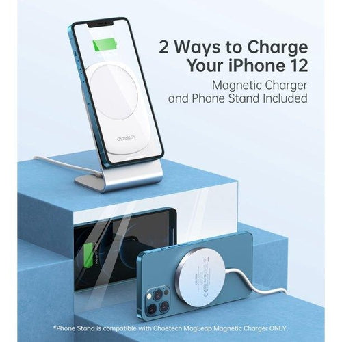 Side Angle View of Professional Wireless Charging Dock for Desk Workspace