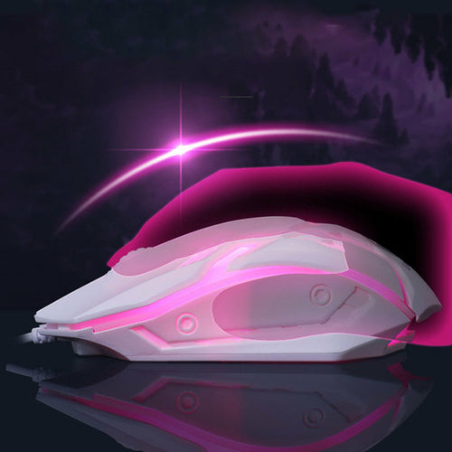 Precision Optical Gaming Mouse with Ergonomic Design for Desk Setups