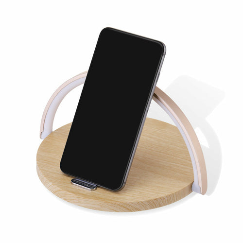 DeskCraft Wireless Charger Side Angle Showing Slim Design