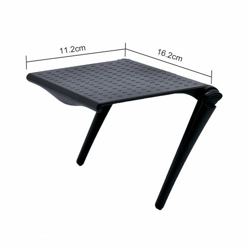 Close-up of DeskCraft shelf clip mechanism and sleek design