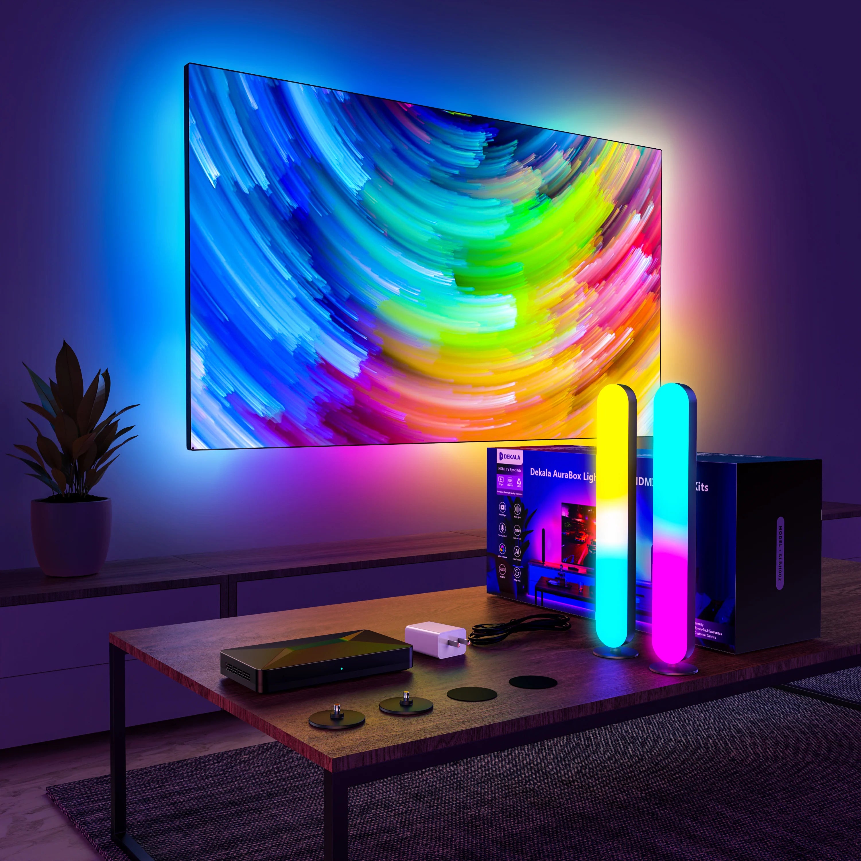 DeskCraft RGB LED Strip Light Kit - Premium Desk Lamps for Home Office