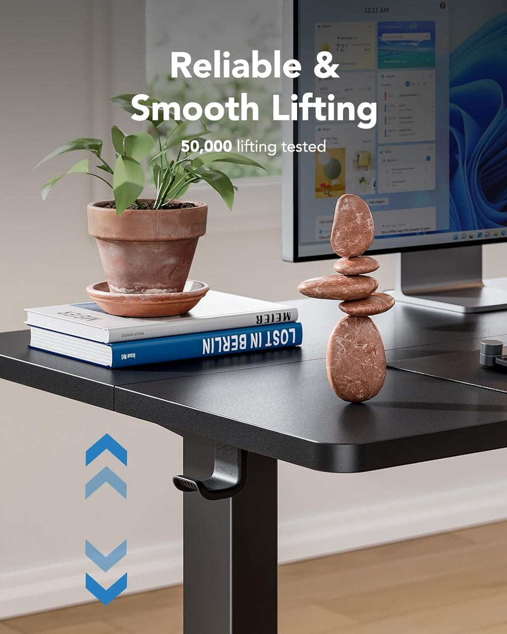 DeskCraft Standing Desk in modern home office setting