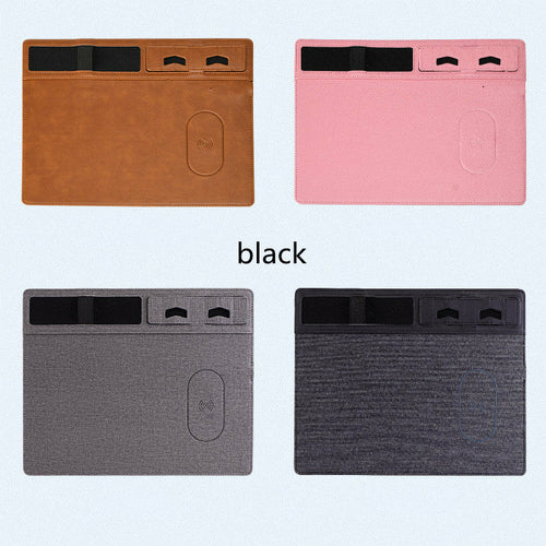 Close-Up of Wireless Charging Mouse Pad Texture and Design