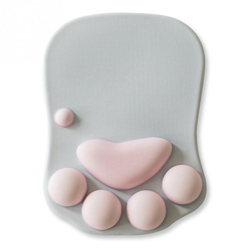 DeskCraft Cat Paw Wrist Rest Mouse Pad - Ergonomic Home Office Accessory