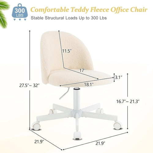 Beige ergonomic chair side view showcasing lumbar support design by DeskCraft