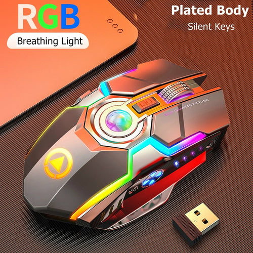 DeskCraft RGB Wireless Gaming Mouse - Professional Home Office Gaming Gear