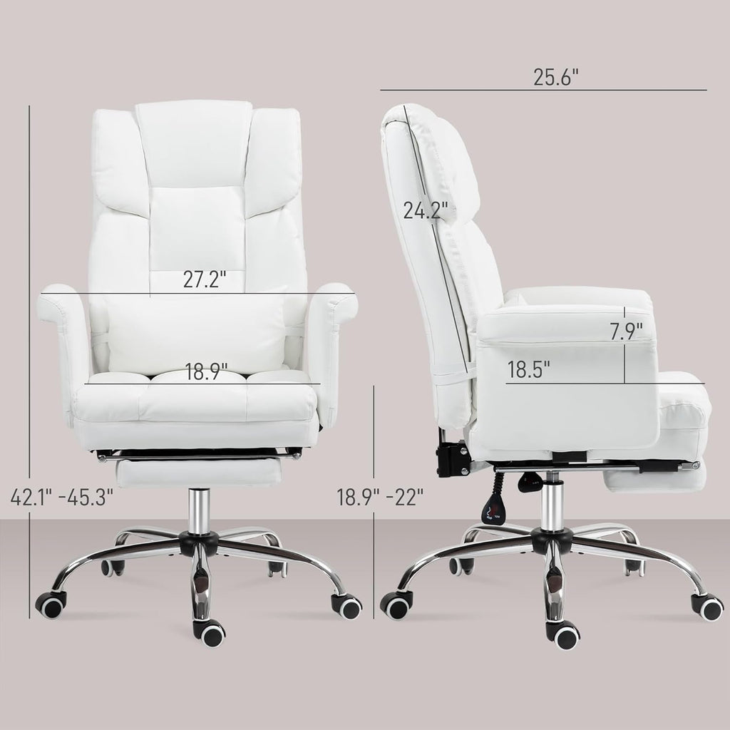 Side view of DeskCraft ergonomic chair showing lumbar support design