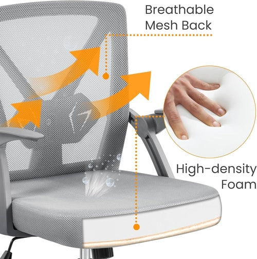 DeskCraft home office chair showcasing breathable mesh back design