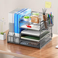 DeskCraft 5-Tier Mesh Organizer Grey