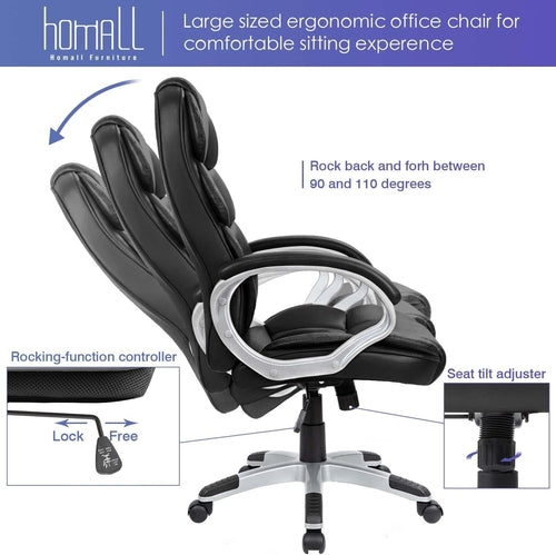 Overhead View of Ergonomic Chair Highlighting Sleek Black Design