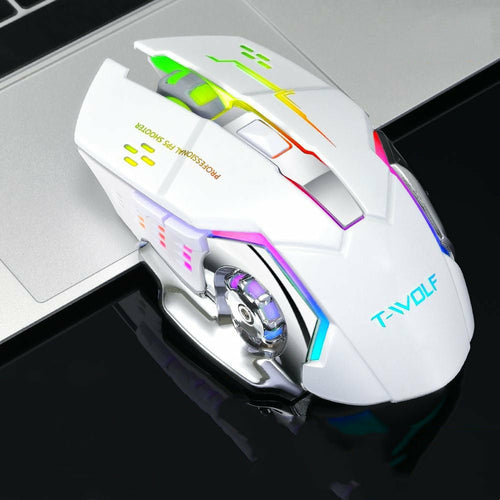 DeskCraft Wireless Mouse on modern desk setup workspace
