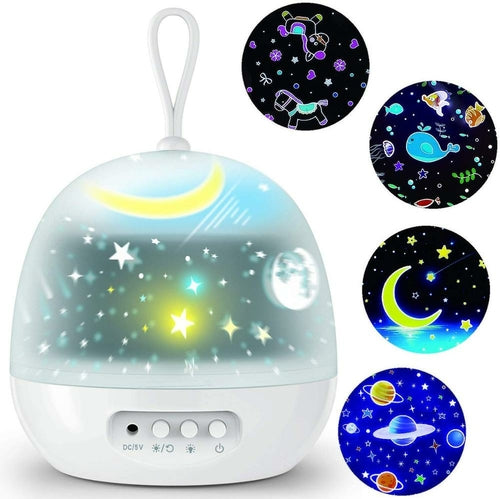 DeskCraft 360 Rotating Night Light Projector - Premium Home Office Desk Lamp
