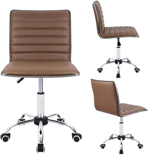 Side profile showing sleek design of DeskCraft home office chair