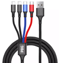 DeskCraft 4-in-1 Multi Charging Cable 2-Pack - Premium Home Office Charging Solution