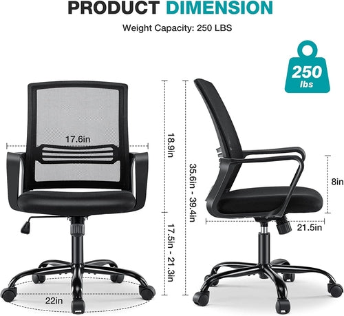 Adjustable armrests and swivel base of professional ergonomic chair