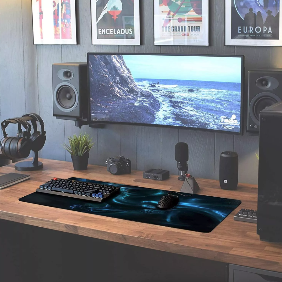 DeskCraft Extended Gaming Mouse Pad XL - Full Surface Home Office Workspace Solution