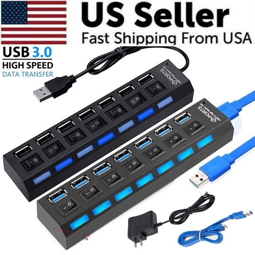 Sleek aluminum USB hub for professional home office technology
