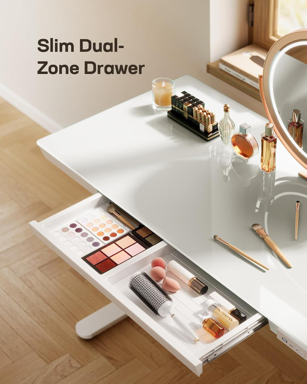 DeskCraft Glass Standing Desk 48"