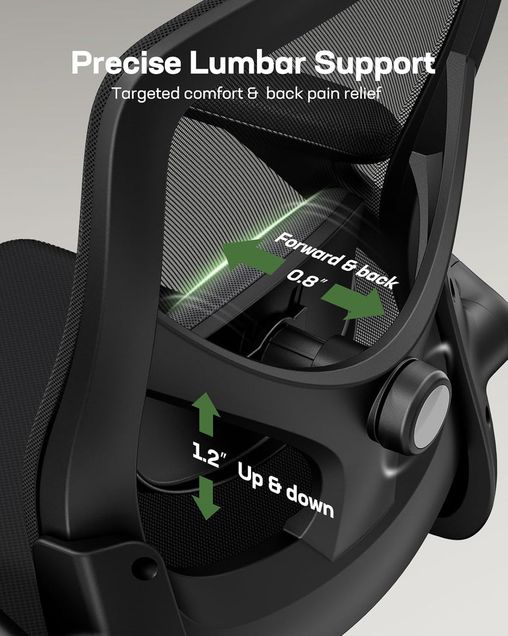DeskCraft chair demonstrating full range of motion in home office setting