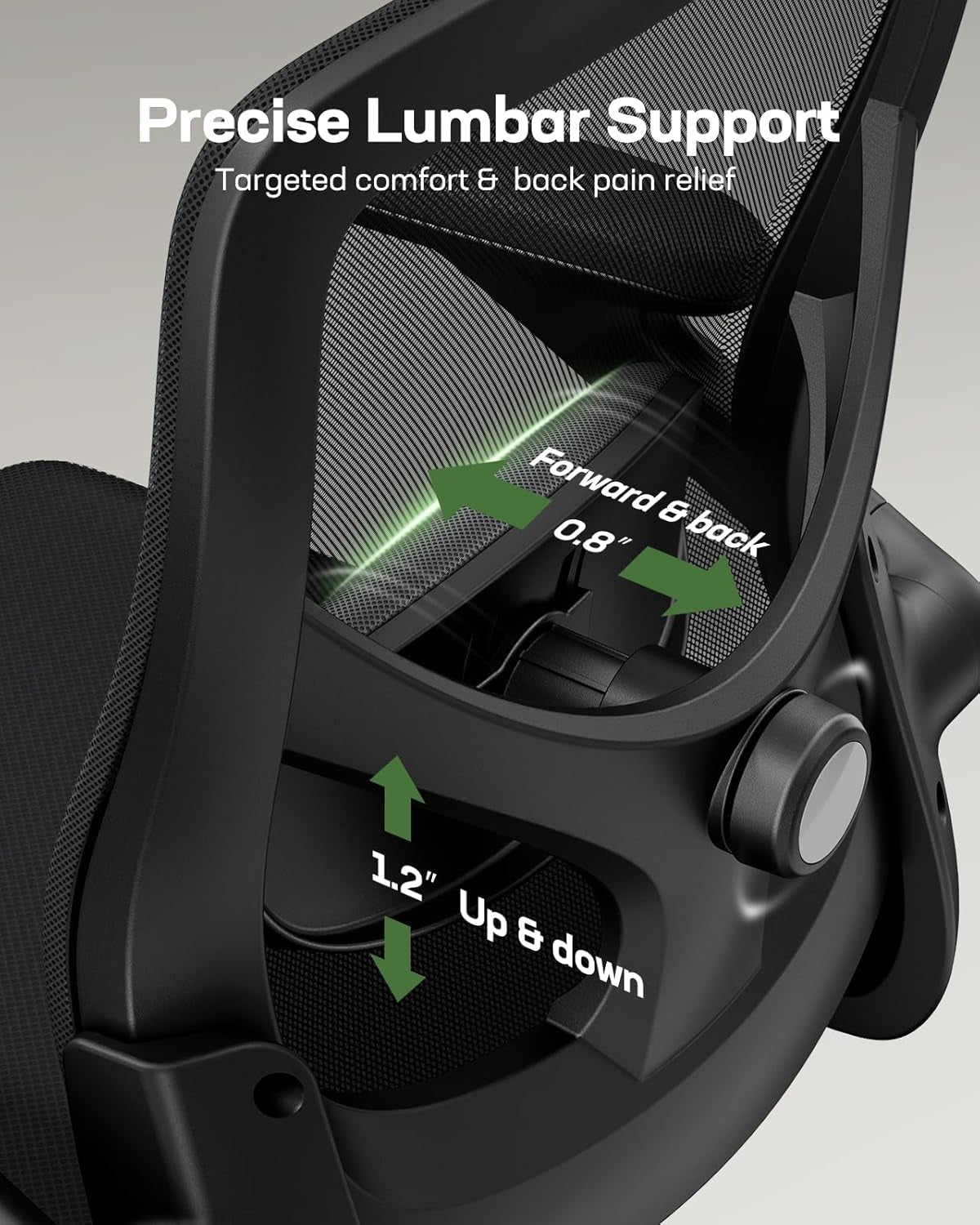 DeskCraft chair demonstrating full range of motion in home office setting