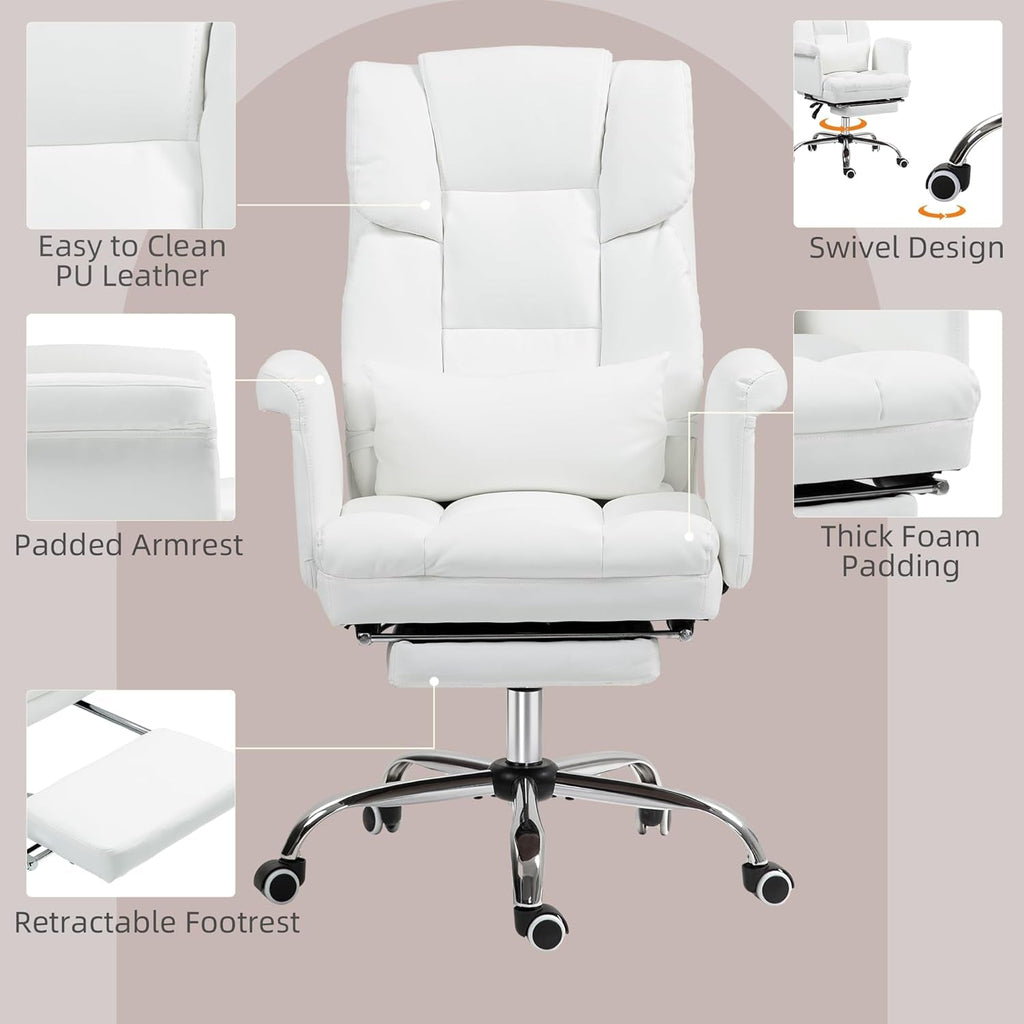 Rear angle showcasing breathable mesh back of DeskCraft ergonomic chair