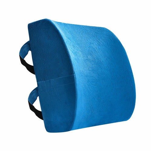 Close-up of adjustable straps on DeskCraft ergonomic cushion