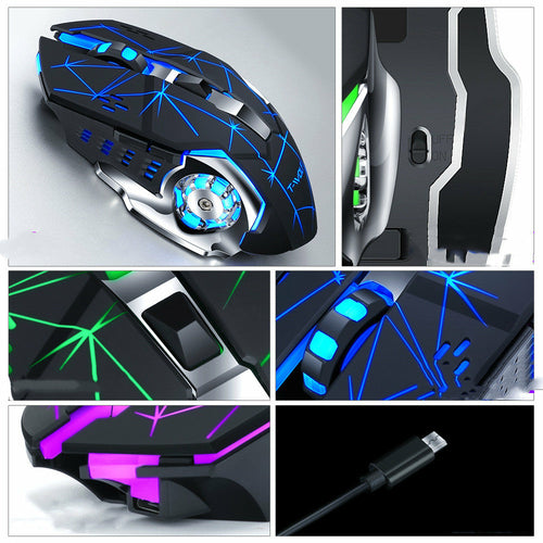 Sleek DeskCraft Wireless Mouse from multiple ergonomic angles