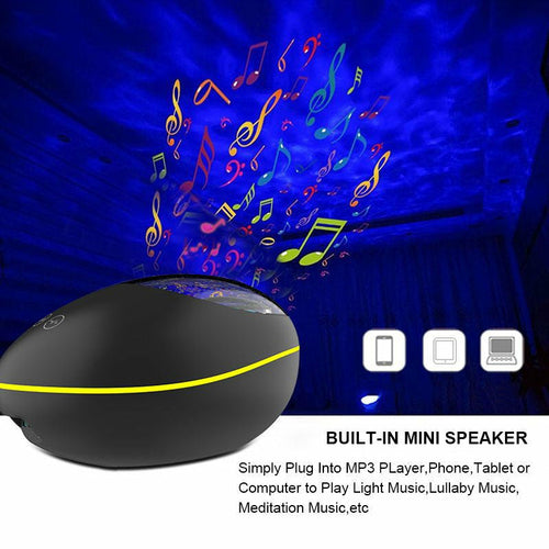 DeskCraft LED Projector Illuminating Modern Workspace Setup