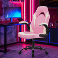 DeskCraft Gaming Chair Pink - Premium Ergonomic Home Office Chair Full View