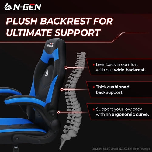 DeskCraft Chair Demonstrating Height and Armrest Adjustability