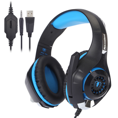 Close-up of DeskCraft Headset Microphone and Audio Controls