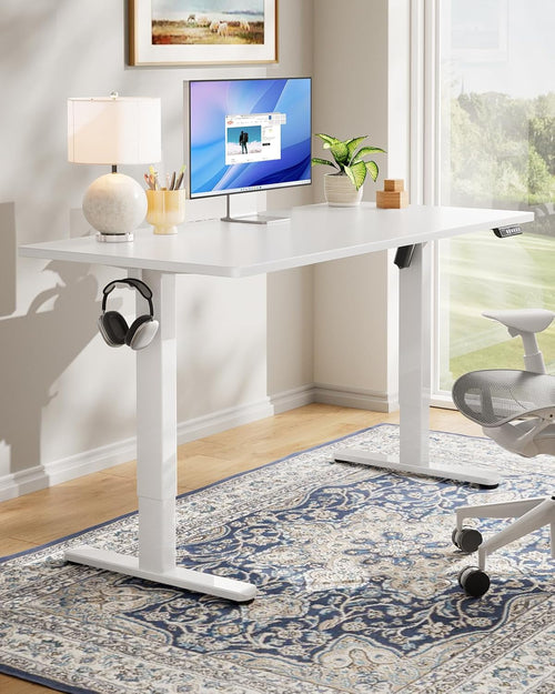 DeskCraft Electric Standing Desk 48in 4-Memory Home Office Workstation