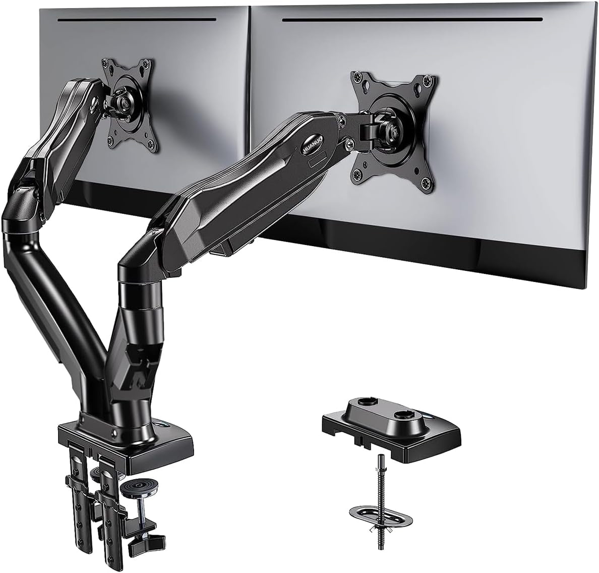 DeskCraft Dual Monitor VESA Mount - Premium Home Office Monitor Arm