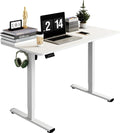 DeskCraft Electric Standing Desk 40in White - Premium Height Adjustable Home Office Solution