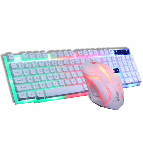 Close-up of RGB Mechanical Keyboard Switches and Mouse Details