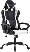 DeskCraft Gaming Chair White - Premium Ergonomic Home Office Chair