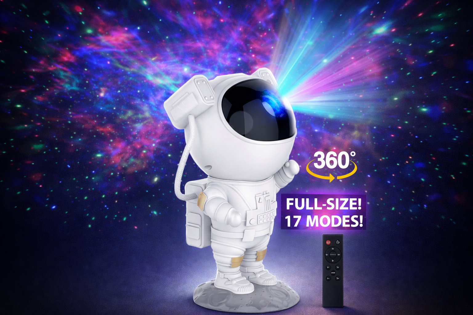 DeskCraft Astronaut Galaxy Projector Light - Premium Home Office Desk Lamp
