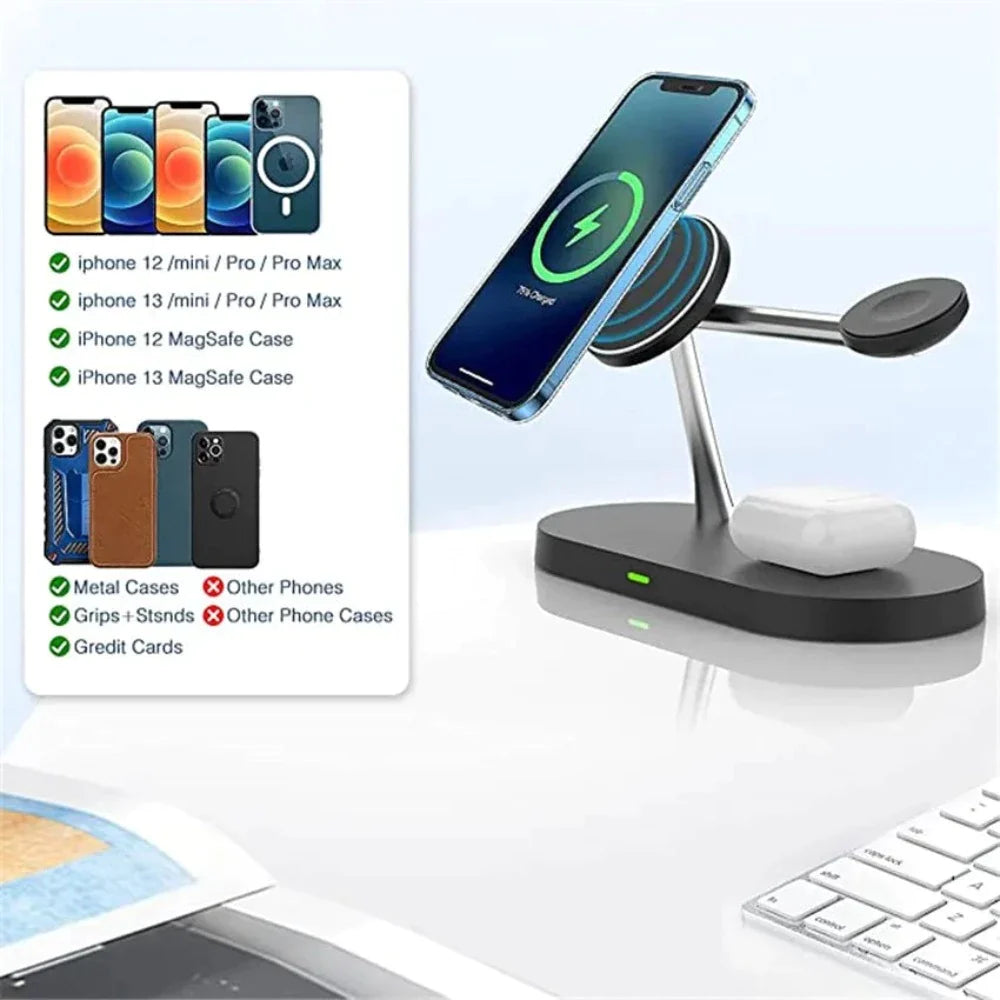 DeskCraft Magnetic Wireless Charging Station