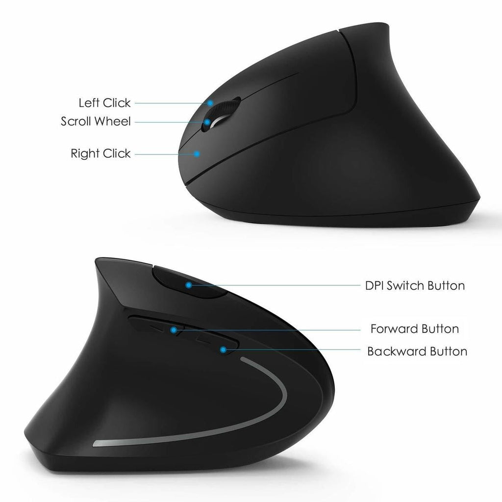 Close-up of DeskCraft Vertical Mouse Precision Optical Sensor