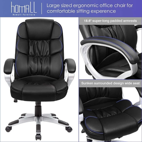 DeskCraft Office Chair Demonstrating Full Recline Capability