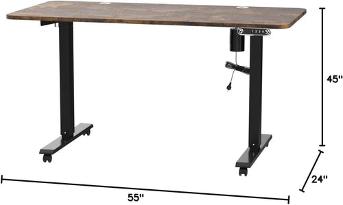 Sleek Standing Desk with Advanced Height Adjustment Technology by DeskCraft