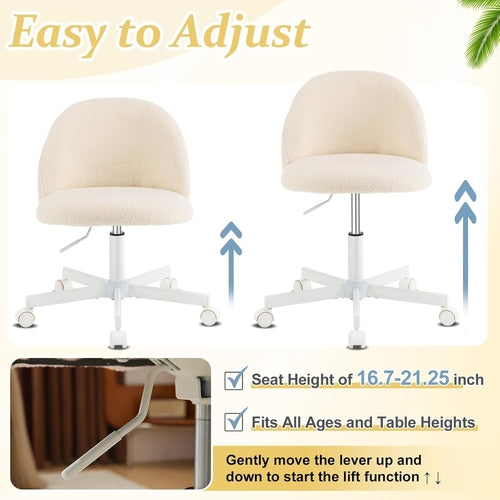 Full profile view of professional-grade DeskCraft ergonomic chair in beige