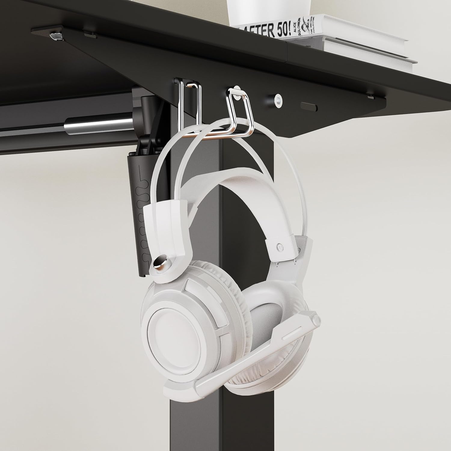 DeskCraft Standing Desk demonstrating full height range in modern home office