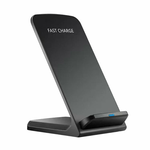 DeskCraft Wireless Charging Stand in Elegant Matte Black Finish