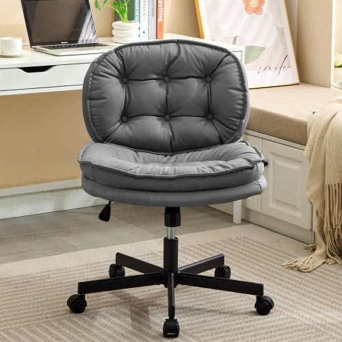 Sleek DeskCraft Chair Side View - Modern Desk Setup Solution