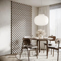 DeskCraft Zarina 3D Mosaic Slat Acoustic Panel for Professional Home Office Sound Absorption