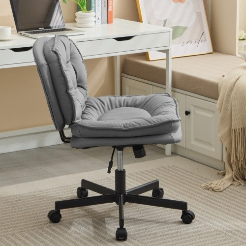 DeskCraft Chair Showcasing 360-Degree Swivel and Smooth Rolling Wheels